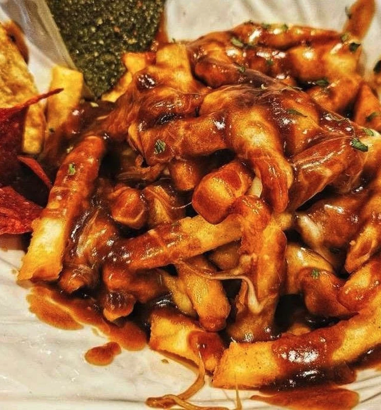Poutine with Bothwell cheese curds at Pregame Sports Bar & Lounge, St. Boniface, Winnipeg