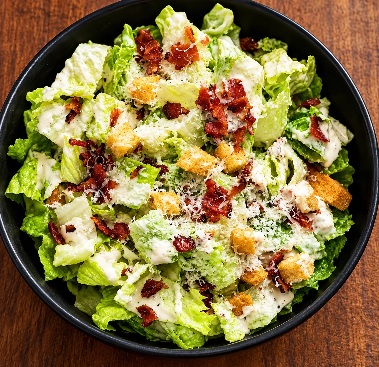 Caesar Salad with parmesan and croutons at Pregame Sports Bar & Lounge, Winnipeg