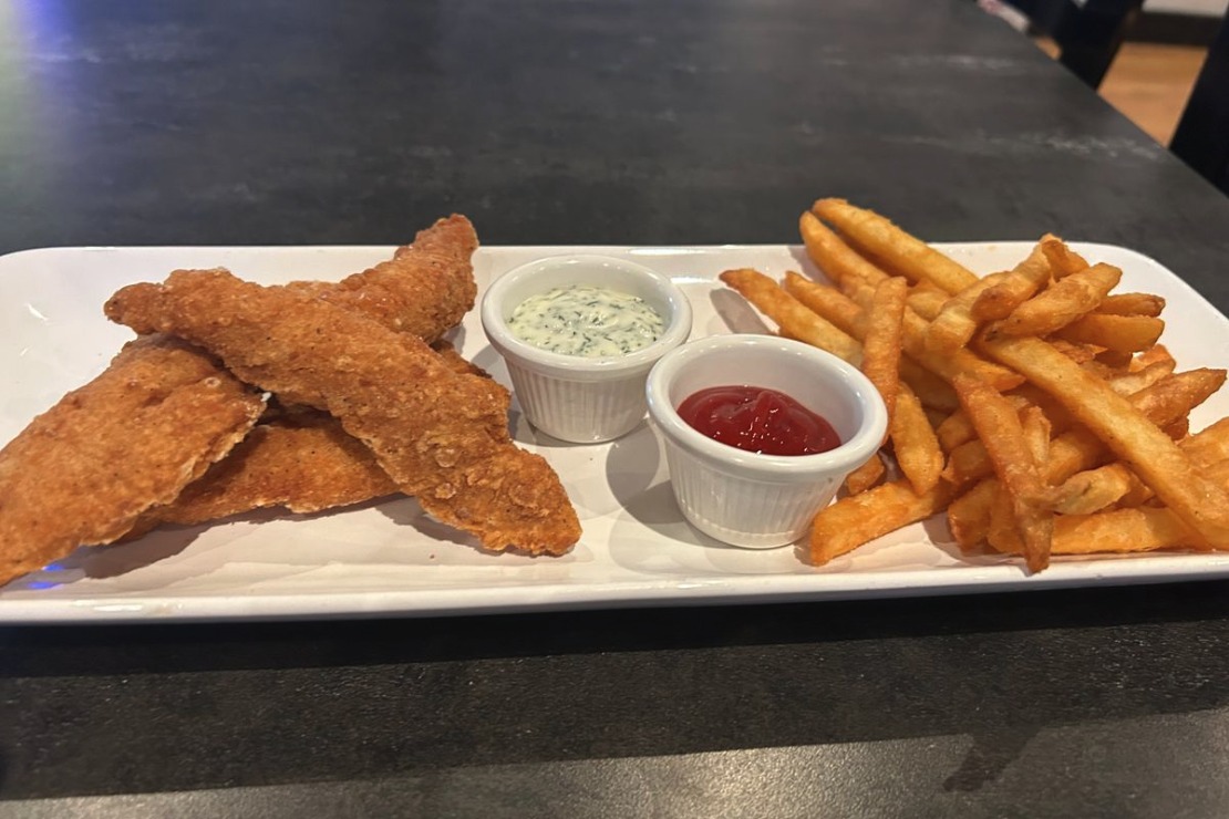Chicken fingers with homemade honey dill at Pregame Sports Bar & Lounge, Provencher Boulevard, Winnipeg